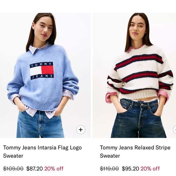 TOMMY JEANS OVERSIZED FIT FLAG LOGO SWEATER SWEATSHIRT - Picture 7 of 7